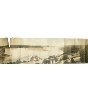 Vintage 1924 Niagara Falls Panoramic Photo Photogelatine Engraving Co Ottawa Can
